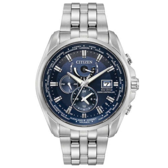 Citizen Eco-Drive AT9030-80L Men's 44mm World - Picture 1 of 4